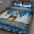 Sweden Christmas Quilt Bed Set Julbock  Yule Goat - Wonder Print Shop
