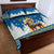 Sweden Christmas Quilt Bed Set Julbock  Yule Goat - Wonder Print Shop