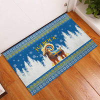 Sweden Christmas Rubber Doormat Julbock  Yule Goat - Wonder Print Shop