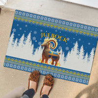 Sweden Christmas Rubber Doormat Julbock  Yule Goat - Wonder Print Shop