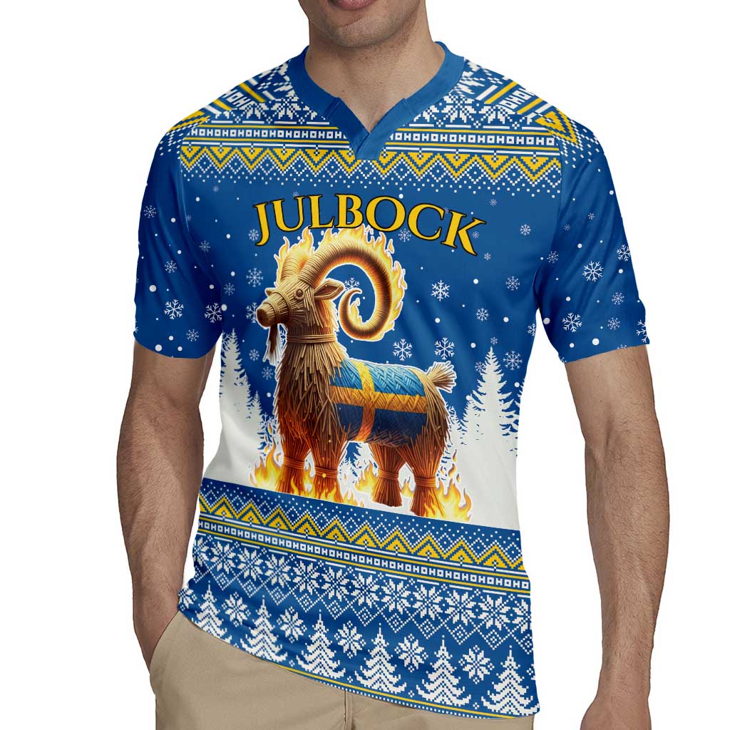 Sweden Christmas Rugby Jersey Julbock Yule Goat LT19