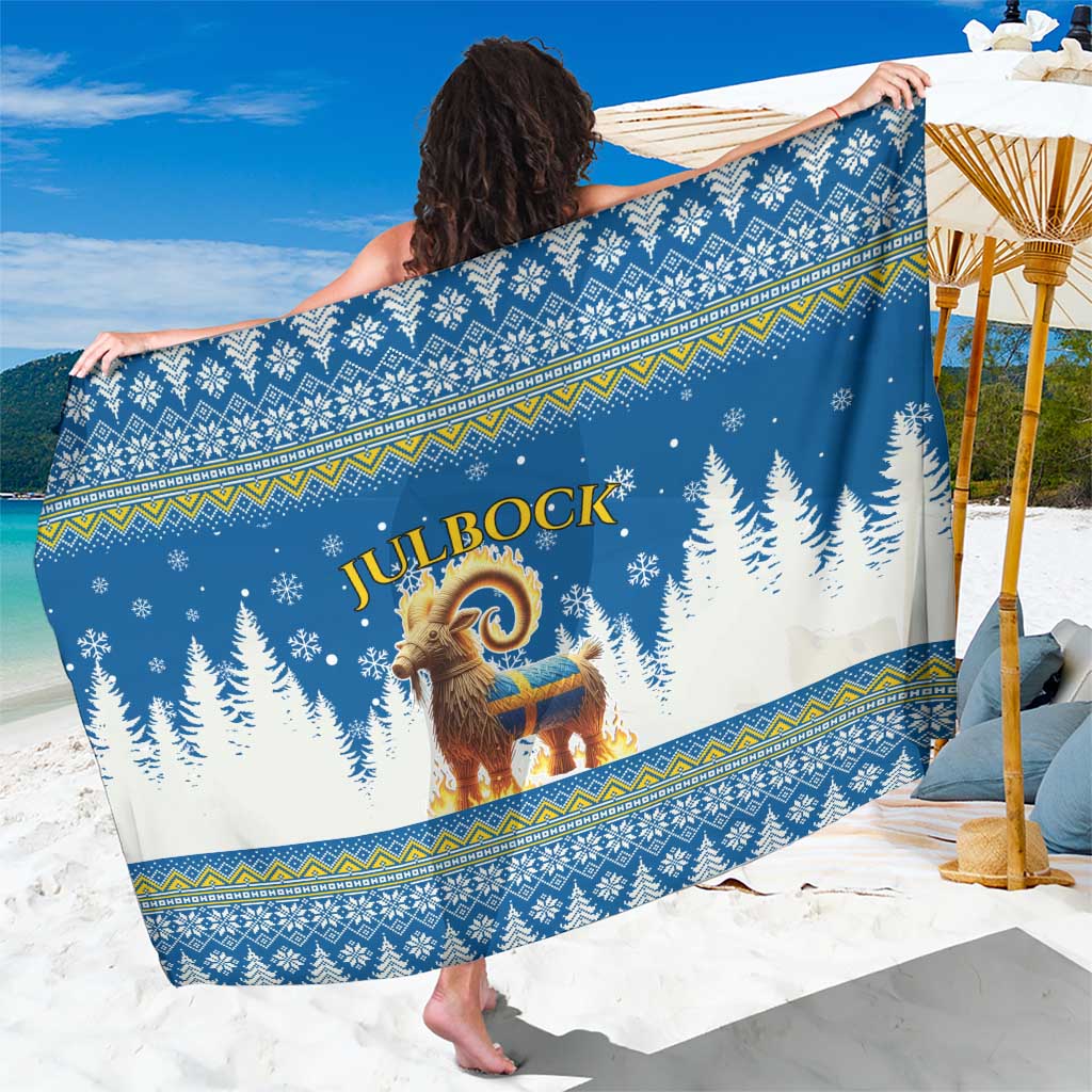 Sweden Christmas Sarong Julbock  Yule Goat - Wonder Print Shop