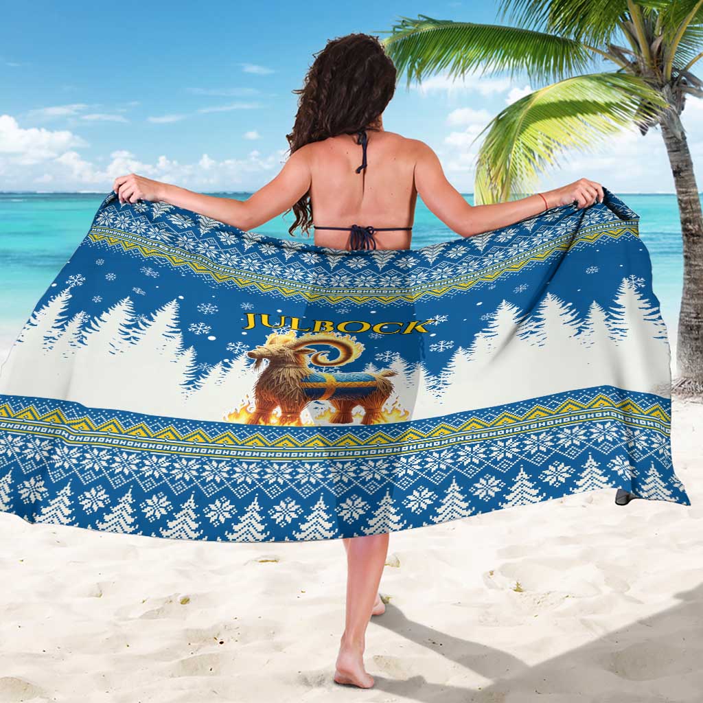 Sweden Christmas Sarong Julbock  Yule Goat - Wonder Print Shop
