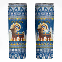Sweden Christmas Skinny Tumbler Julbock  Yule Goat - Wonder Print Shop