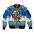 Sweden Christmas Sleeve Zip Bomber Jacket Julbock Yule Goat LT19