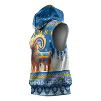 Sweden Christmas Sleeveless Hoodie Julbock Yule Goat LT19