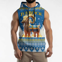 Sweden Christmas Sleeveless Hoodie Julbock Yule Goat LT19
