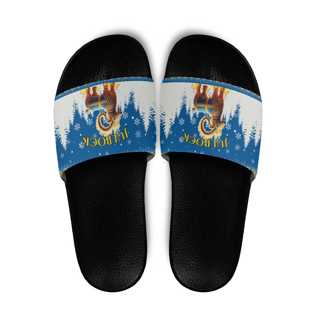 Sweden Christmas Slide Sandals Julbock  Yule Goat - Wonder Print Shop