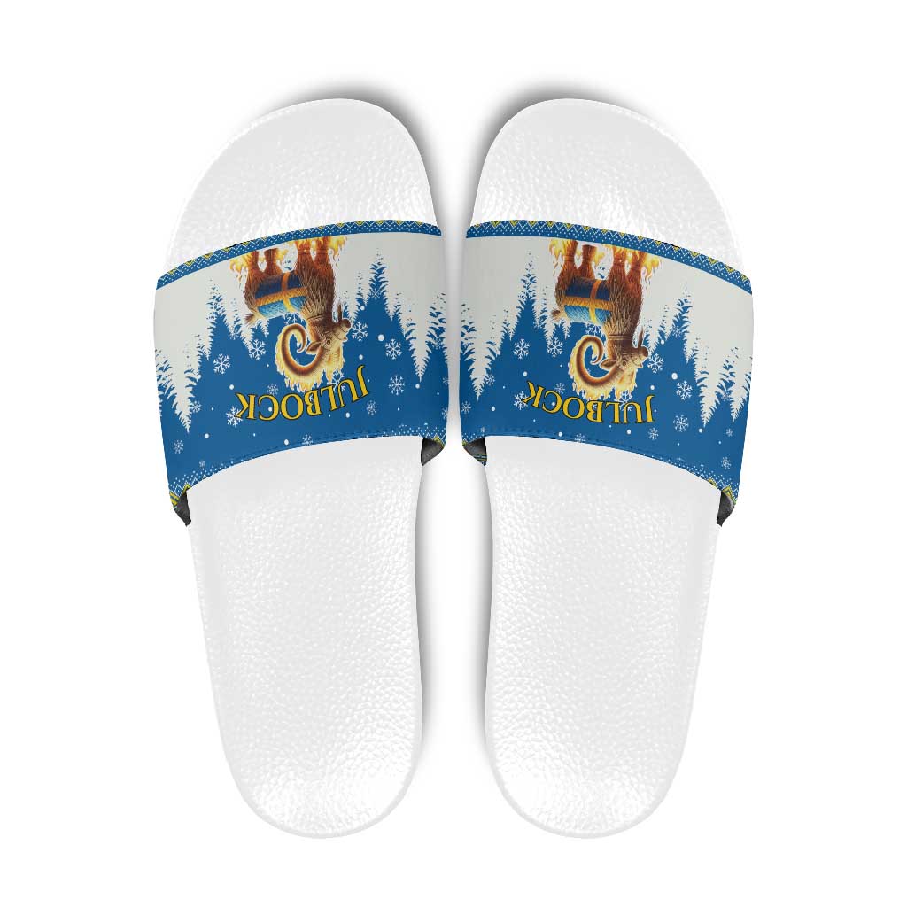 Sweden Christmas Slide Sandals Julbock  Yule Goat - Wonder Print Shop