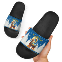 Sweden Christmas Slide Sandals Julbock  Yule Goat - Wonder Print Shop
