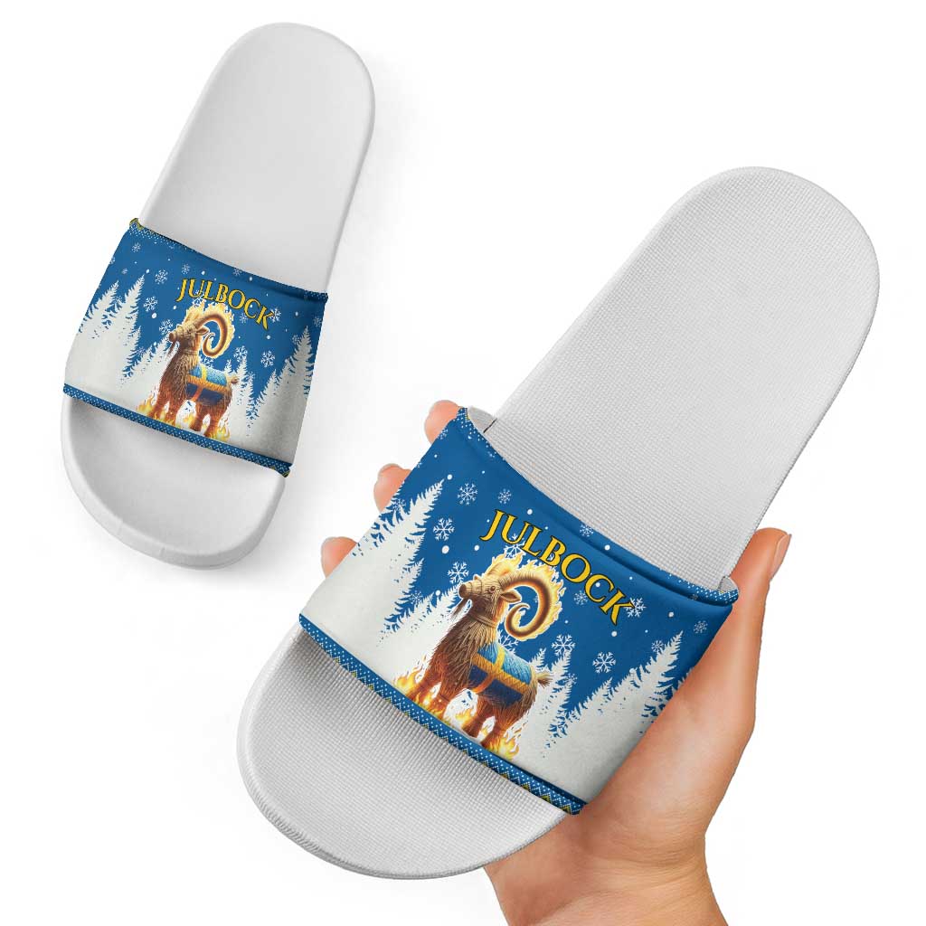 Sweden Christmas Slide Sandals Julbock  Yule Goat - Wonder Print Shop