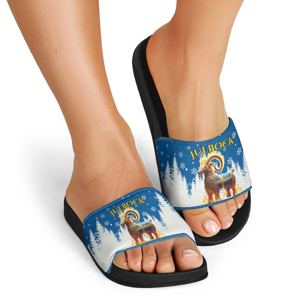 Sweden Christmas Slide Sandals Julbock  Yule Goat - Wonder Print Shop