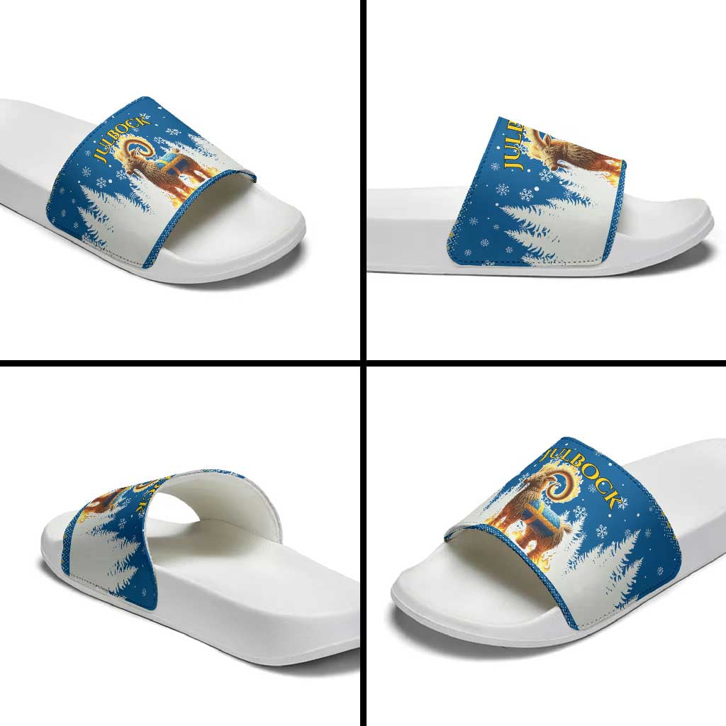 Sweden Christmas Slide Sandals Julbock  Yule Goat - Wonder Print Shop