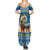 Sweden Christmas Summer Maxi Dress Julbock Yule Goat LT19