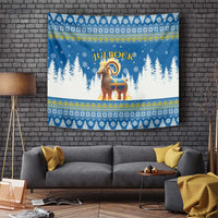 Sweden Christmas Tapestry Julbock  Yule Goat - Wonder Print Shop