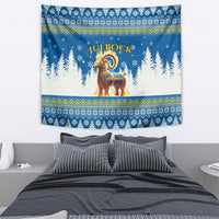 Sweden Christmas Tapestry Julbock  Yule Goat - Wonder Print Shop