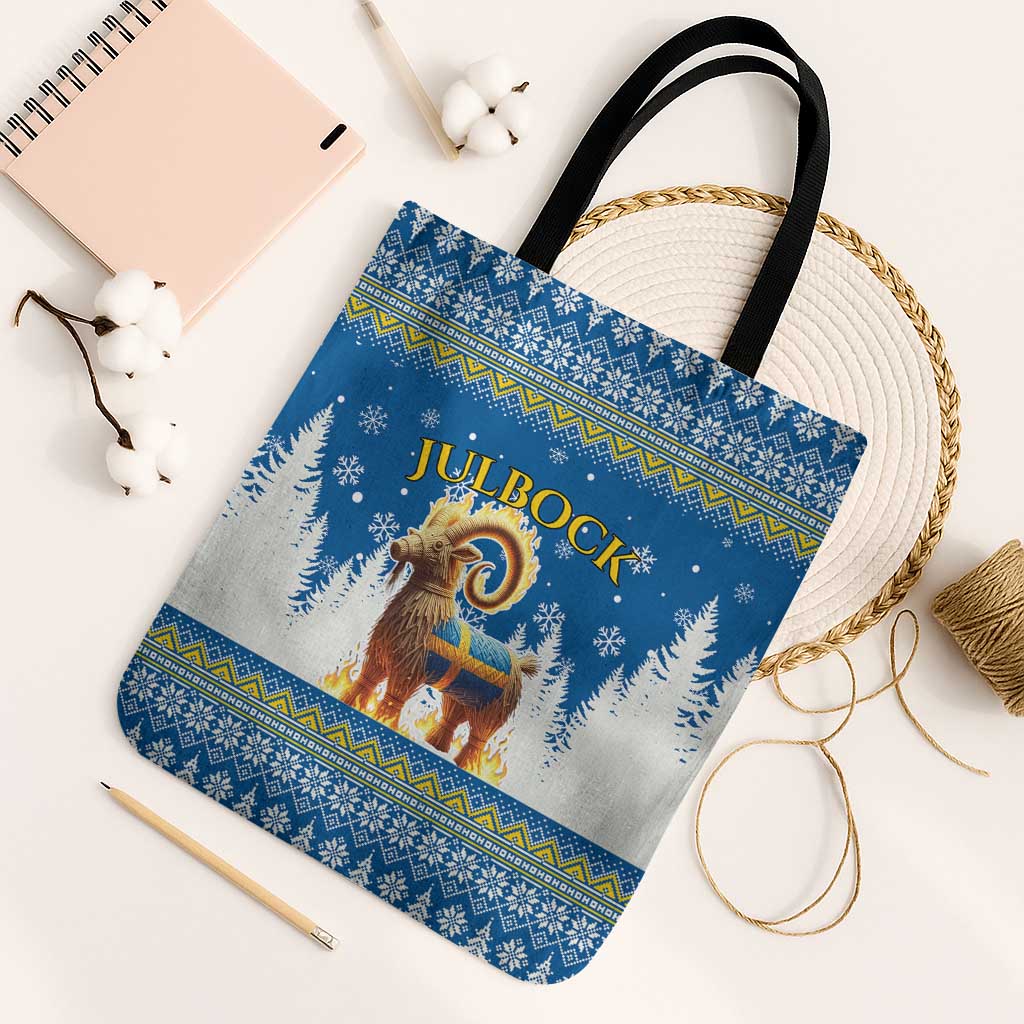 Sweden Christmas Tote Bag Julbock  Yule Goat - Wonder Print Shop