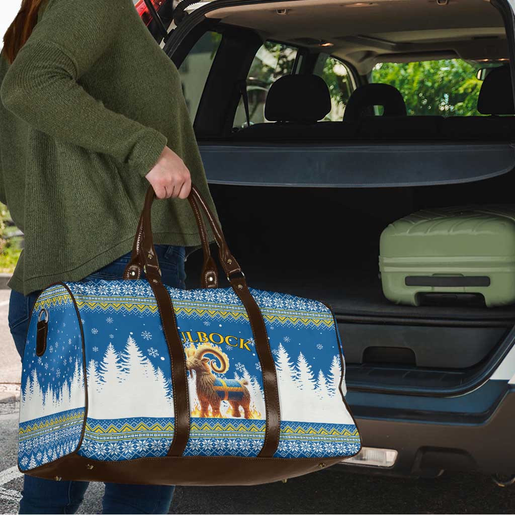Sweden Christmas Travel Bag Julbock  Yule Goat - Wonder Print Shop