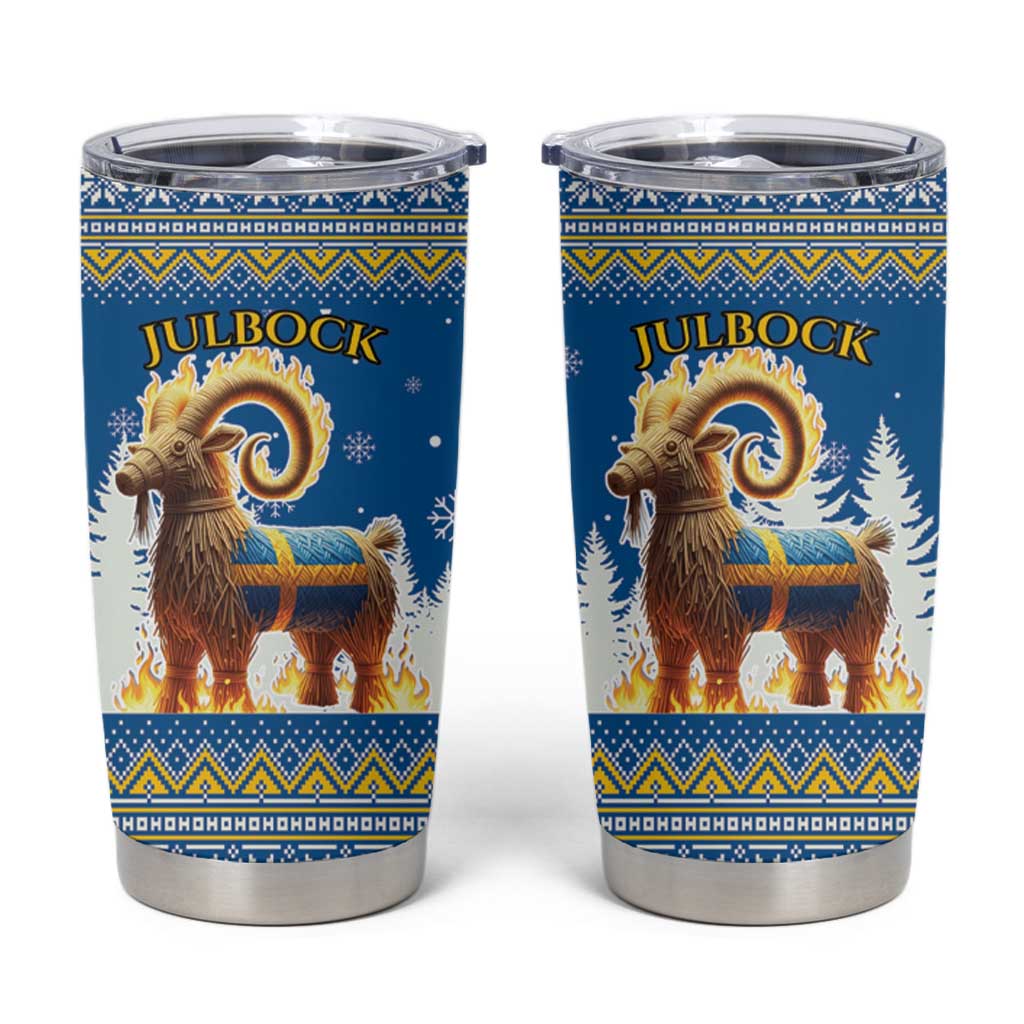 Sweden Christmas Tumbler Cup Julbock  Yule Goat - Wonder Print Shop