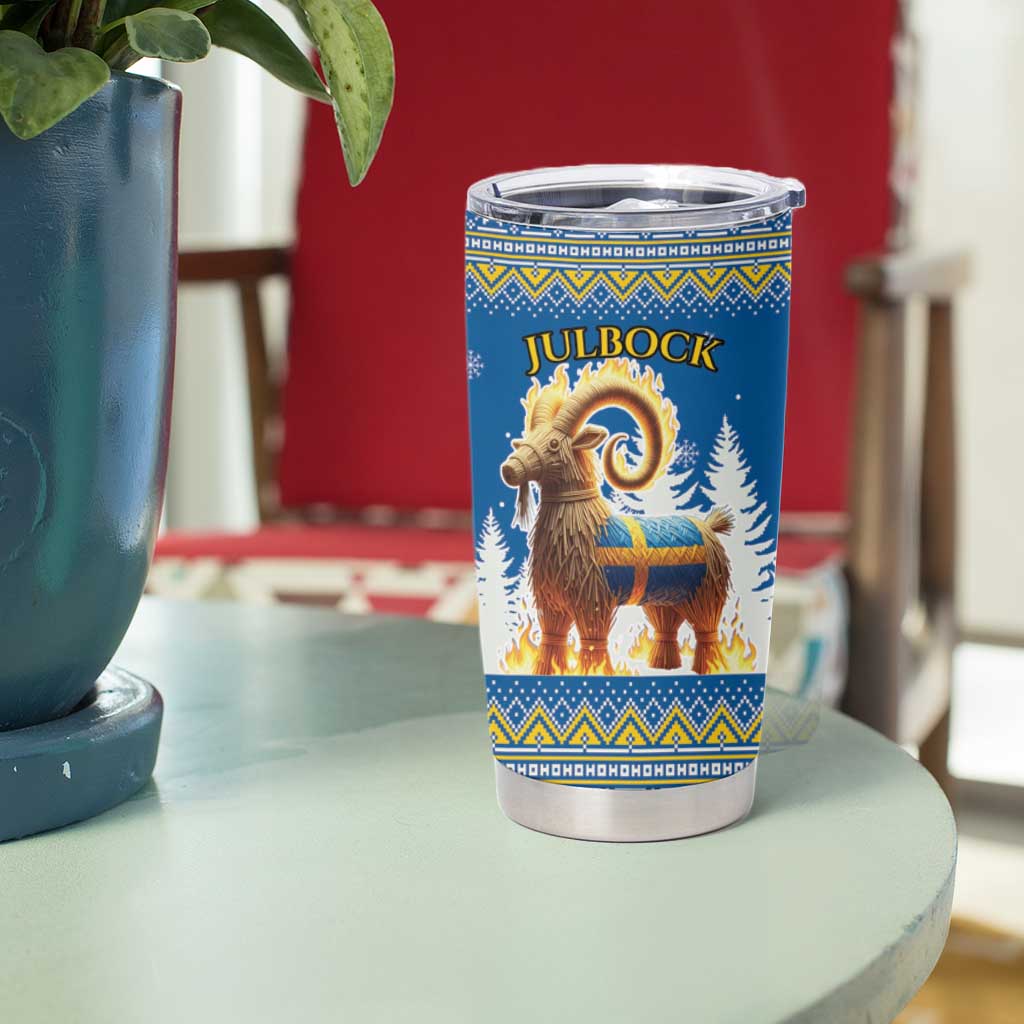 Sweden Christmas Tumbler Cup Julbock  Yule Goat - Wonder Print Shop