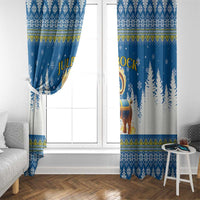 Sweden Christmas Window Curtain Julbock  Yule Goat - Wonder Print Shop