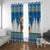 Sweden Christmas Window Curtain Julbock  Yule Goat - Wonder Print Shop