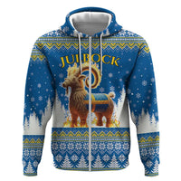 Sweden Christmas Zip Hoodie Julbock Yule Goat LT19