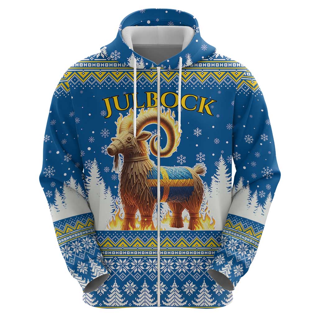 Sweden Christmas Zip Hoodie Julbock Yule Goat LT19