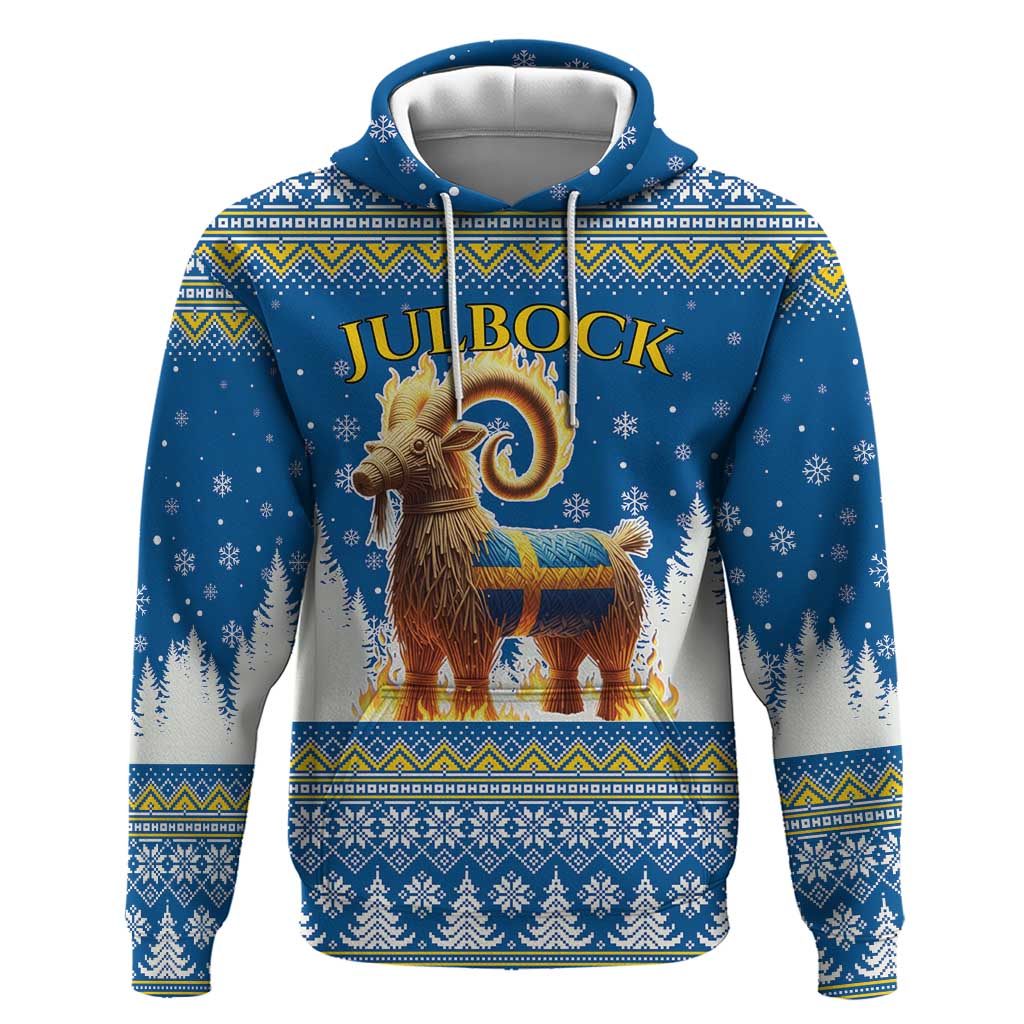 Sweden Christmas Zip Hoodie Julbock Yule Goat LT19