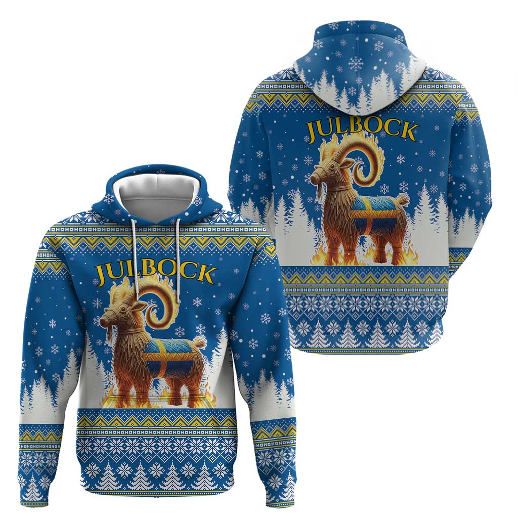 Sweden Christmas Zip Hoodie Julbock Yule Goat LT19