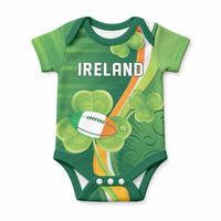 Ireland Rugby Custom Baby Onesie Irish Shamrock Champions