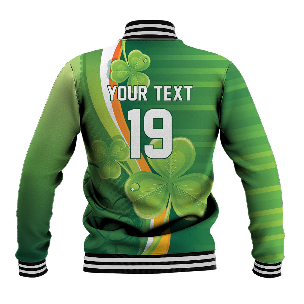 Ireland Rugby Custom Baseball Jacket Irish Shamrock Champions