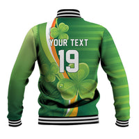 Ireland Rugby Custom Baseball Jacket Irish Shamrock Champions