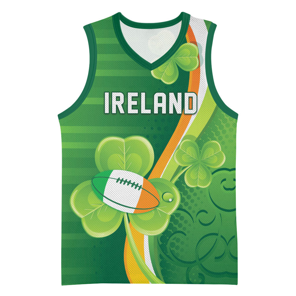 Ireland Rugby Custom Basketball Jersey Irish Shamrock Champions