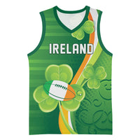Ireland Rugby Custom Basketball Jersey Irish Shamrock Champions
