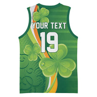 Ireland Rugby Custom Basketball Jersey Irish Shamrock Champions