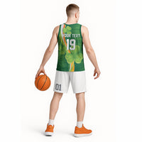 Ireland Rugby Custom Basketball Jersey Irish Shamrock Champions