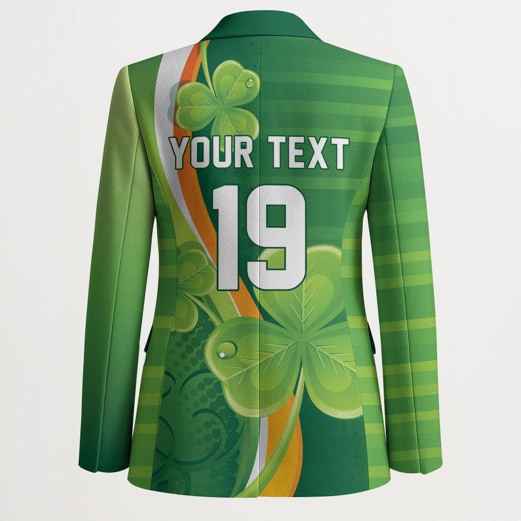 Ireland Rugby Custom Blazer Irish Shamrock Champions