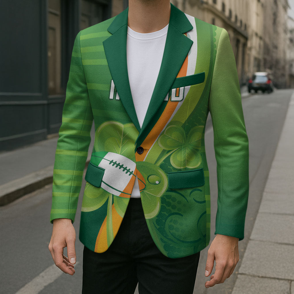 Ireland Rugby Custom Blazer Irish Shamrock Champions