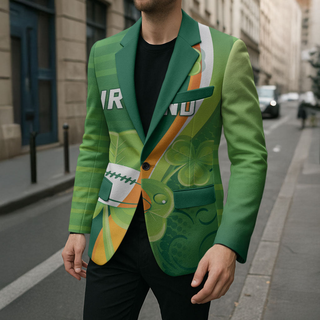 Ireland Rugby Custom Blazer Irish Shamrock Champions