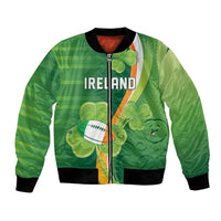Ireland Rugby Custom Bomber Jacket Irish Shamrock Champions