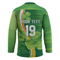 Ireland Rugby Custom Hockey Jersey Irish Shamrock Champions