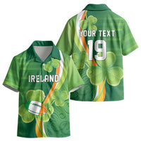 Ireland Rugby Custom Kid Hawaiian Shirt Irish Shamrock Champions