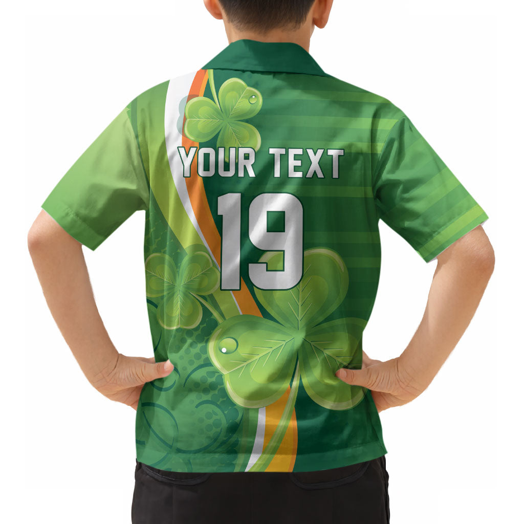 Ireland Rugby Custom Kid Hawaiian Shirt Irish Shamrock Champions