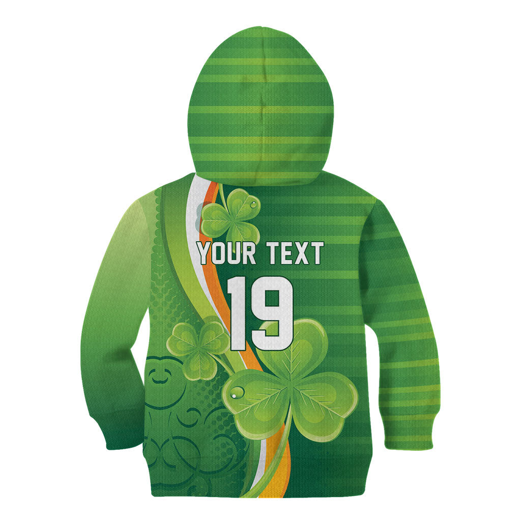 Ireland Rugby Custom Kid Hoodie Irish Shamrock Champions