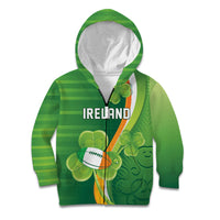 Ireland Rugby Custom Kid Hoodie Irish Shamrock Champions