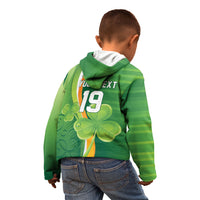 Ireland Rugby Custom Kid Hoodie Irish Shamrock Champions