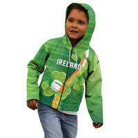 Ireland Rugby Custom Kid Hoodie Irish Shamrock Champions