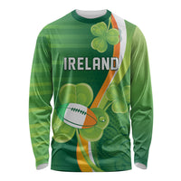 Ireland Rugby Custom Long Sleeve Shirt Irish Shamrock Champions