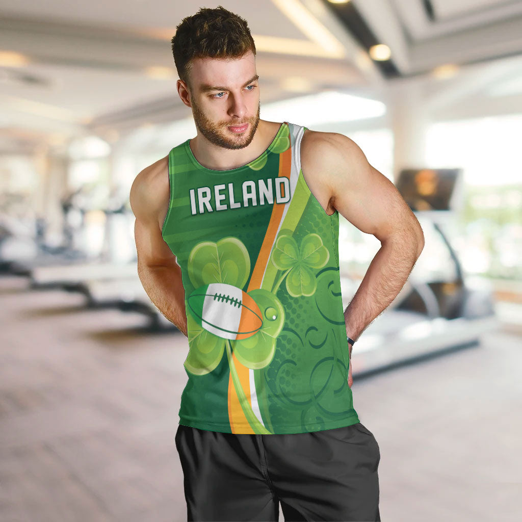 Ireland Rugby Custom Men Tank Top Irish Shamrock Champions